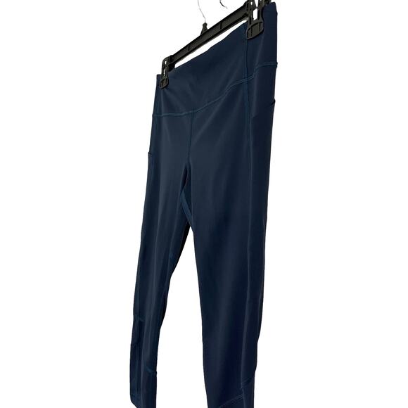 Lululemon Wunder Train Crop 23” True Navy Teal Stitch Size 6 High-Rise Leggings - Picture 3 of 8